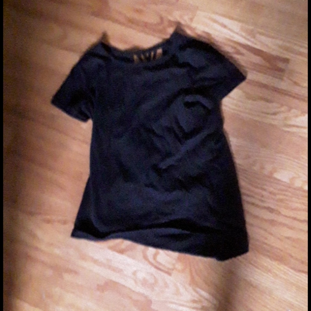 Girls tank sop plain black